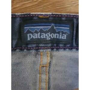 Patagonia Mens Blue Jeans Denim Pants 31x30"Organic Cotton Blend StraightStretch